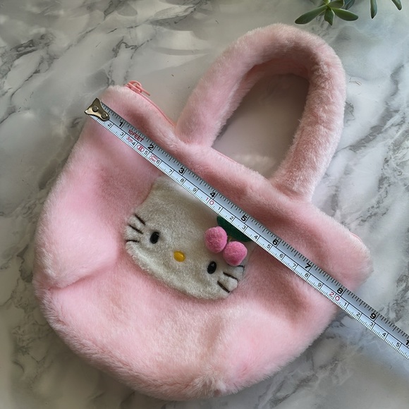 Vintage Sanrio Hello Kitty Cherries pink mini bag - Picture 3 of 11